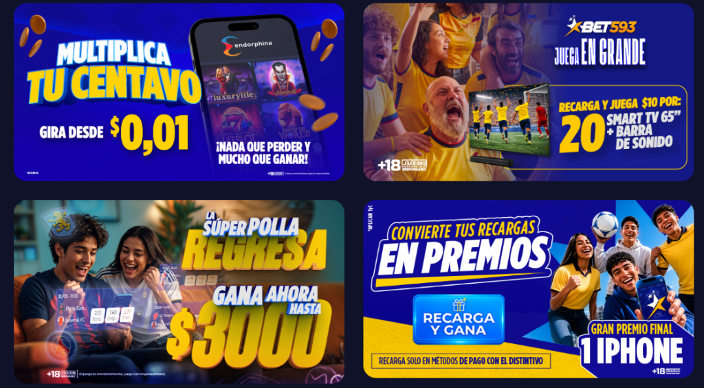 Bonos y códigos promocionales en la app de Bet593