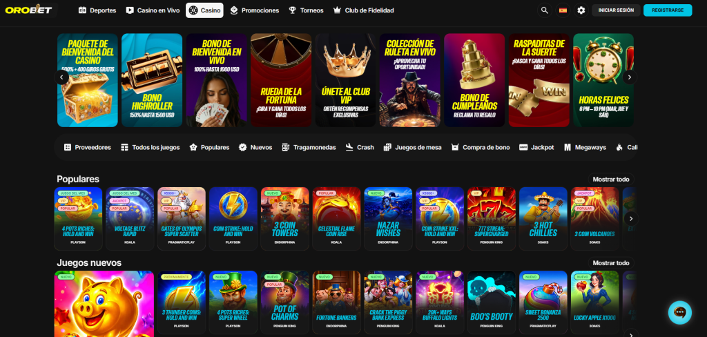 Tipos de juegos de casino