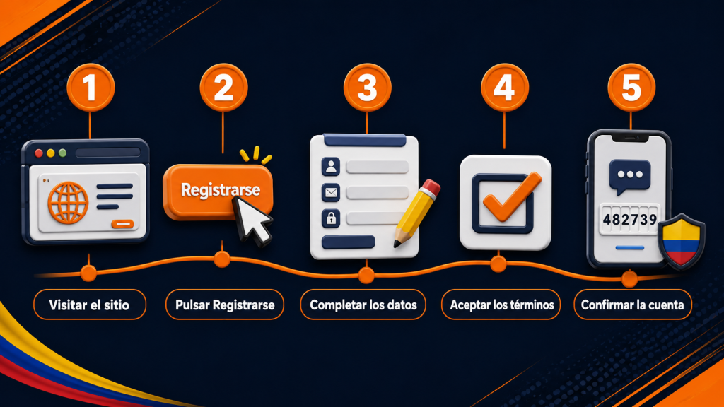 Pasos para crear una cuenta de Betano